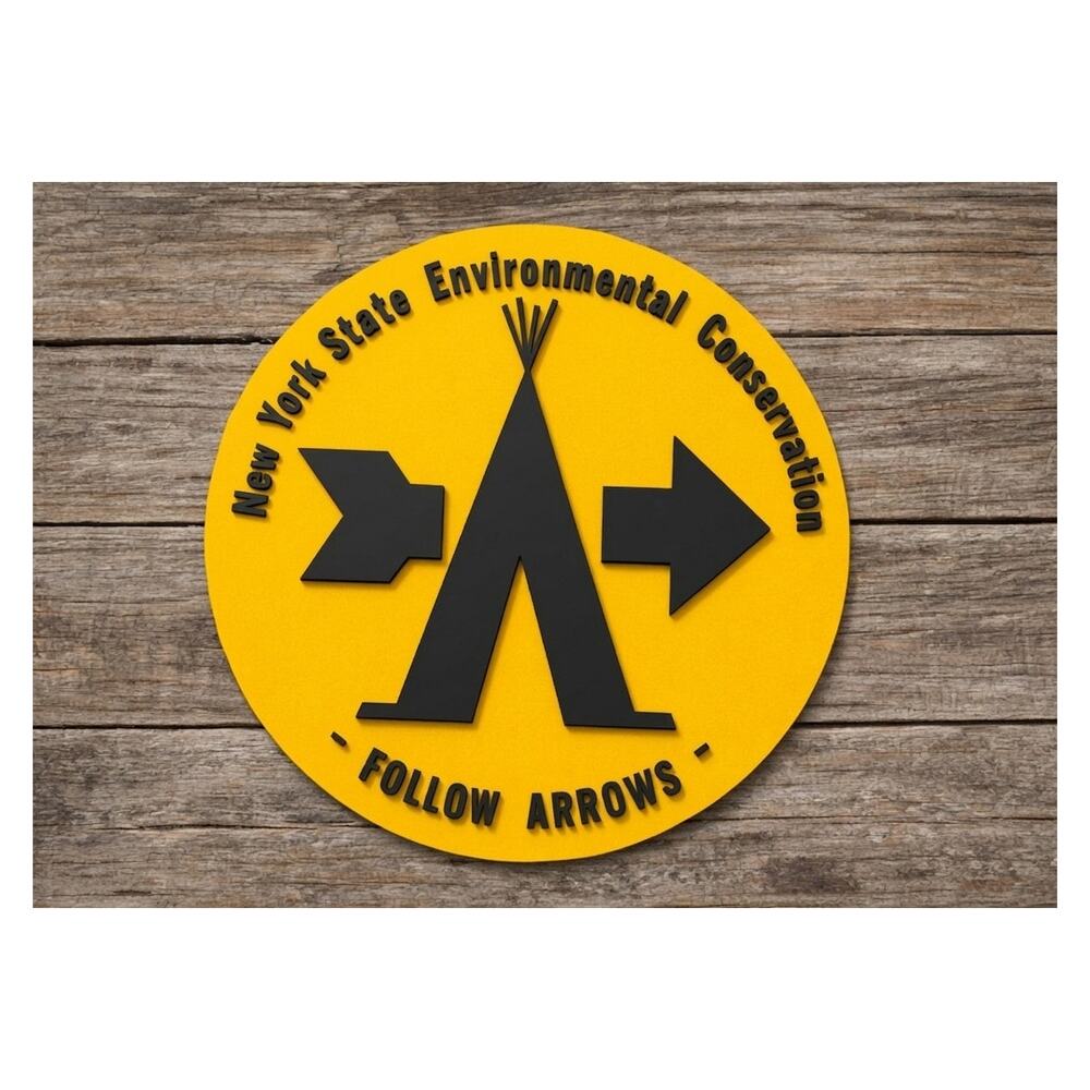 New York State Environmental Conservation Camping Sign Camp Site Adirondack